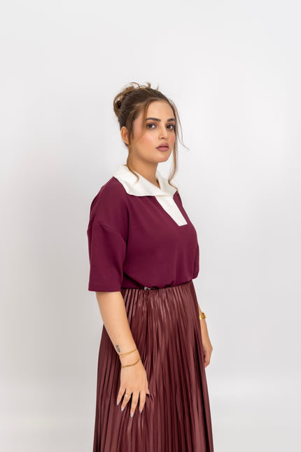 Maroon Skirt