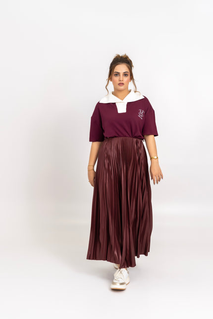 Maroon Skirt