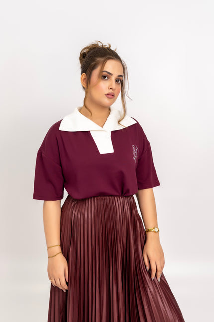 Maroon Skirt