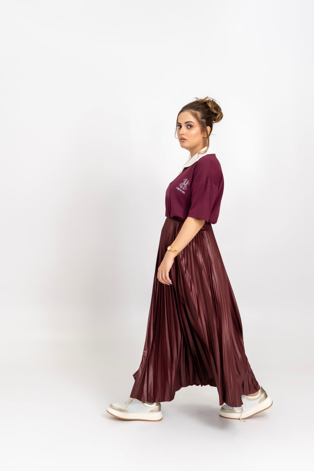 Maroon Skirt